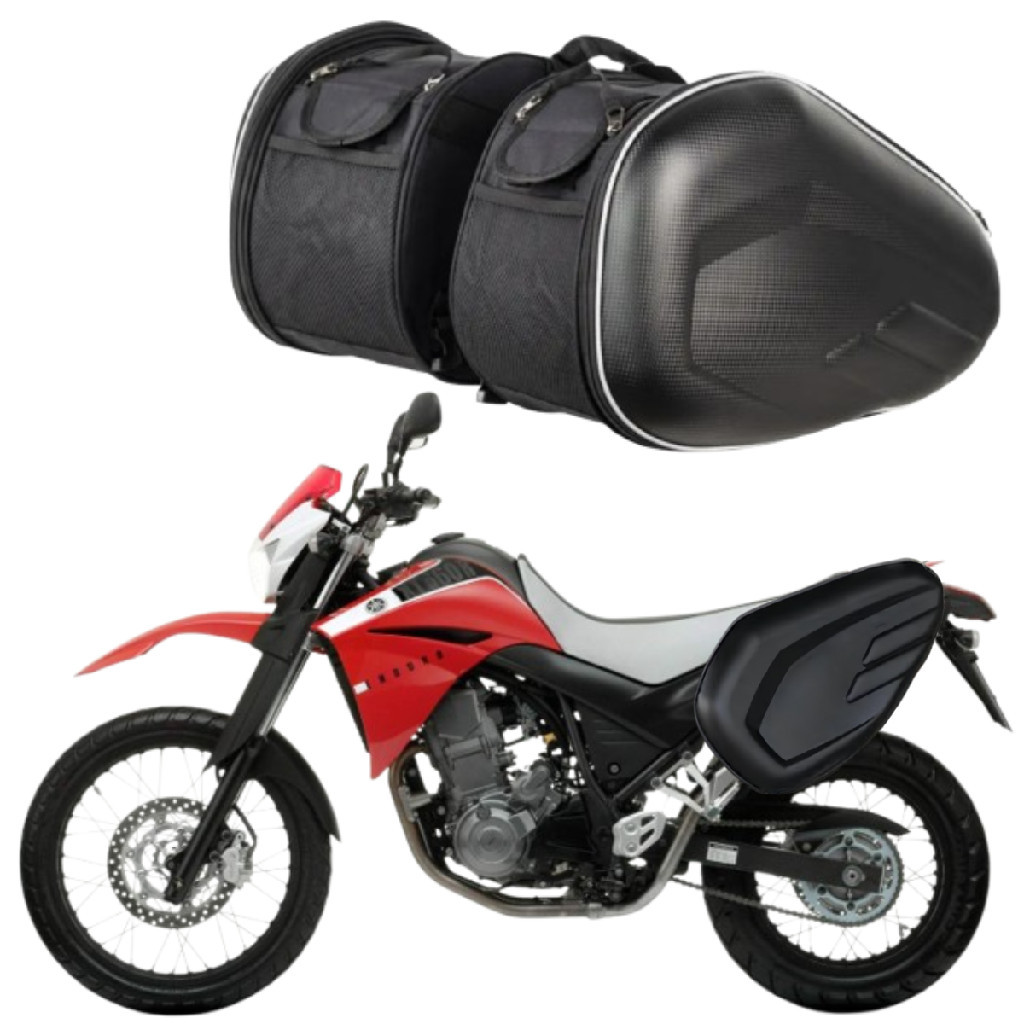 Bolsa Mala Bag Bau 58L Bauleto Lateral Viagem Passeio Yamaha Xt 660 Tenere Baslu