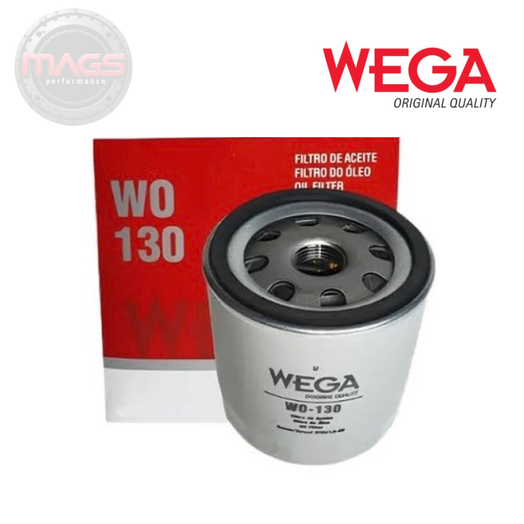Filtro Óleo Wega WO130 Celta / Corsa / Astra / Onix / Agile / 1.0 /1.4 / 1.8 / 2.0 ORIGINAL WEGA