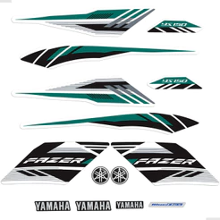 Kit Adesivos Para Yamaha Fazer 150 SED YS 2016 Moto Branca