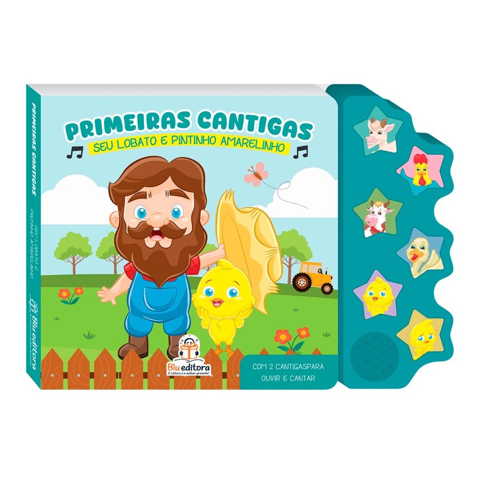 Livro Sonoro Primeiras Cantigas: Seu Lobato e Pintinho Amarelinho