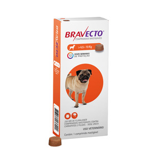 ANTIPULGAS E CARRAPATO BRAVECTO DE 4,6KG A 10KG COMPRIMIDO 250MG PARA CACHORRO DURAÇÃO 3 MESES em Oferta na Shopee