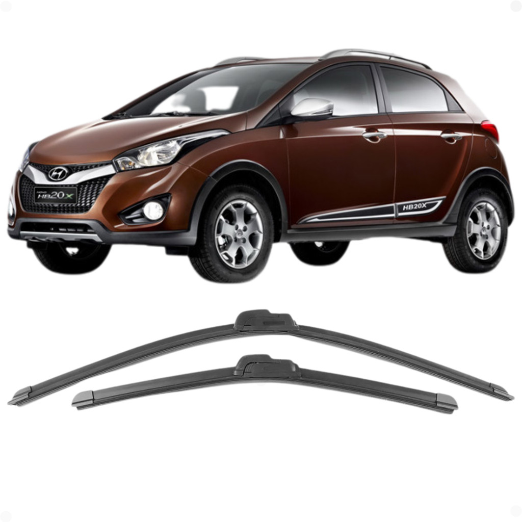 Par Palhetas HB20X 2013 ate 2019 limpadores de parabrisa em Oferta na Shopee