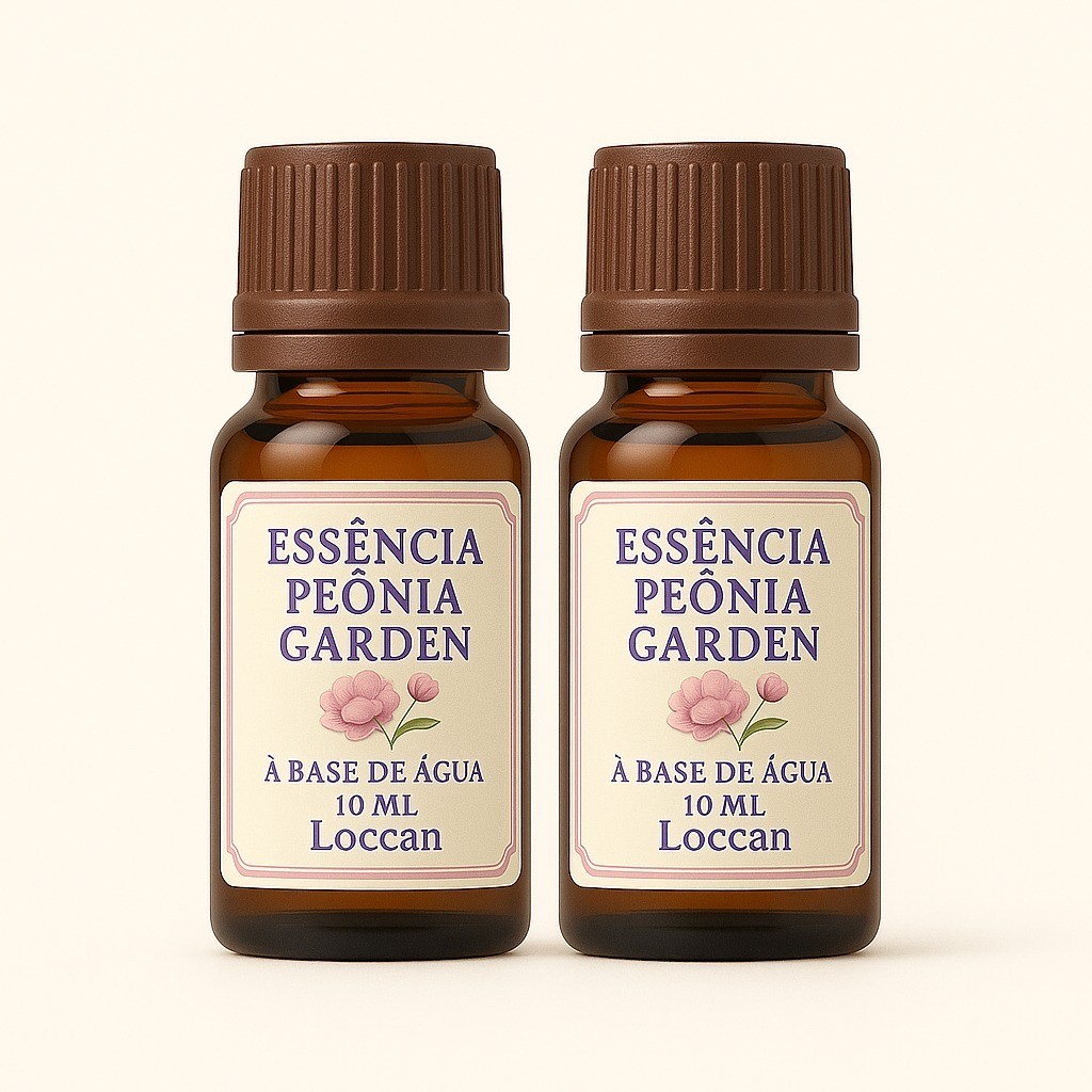 Essência Premium Peônia Garden 10ml - Aroma Floral Base Água Difusor Aromatizador a Pronta Entrega