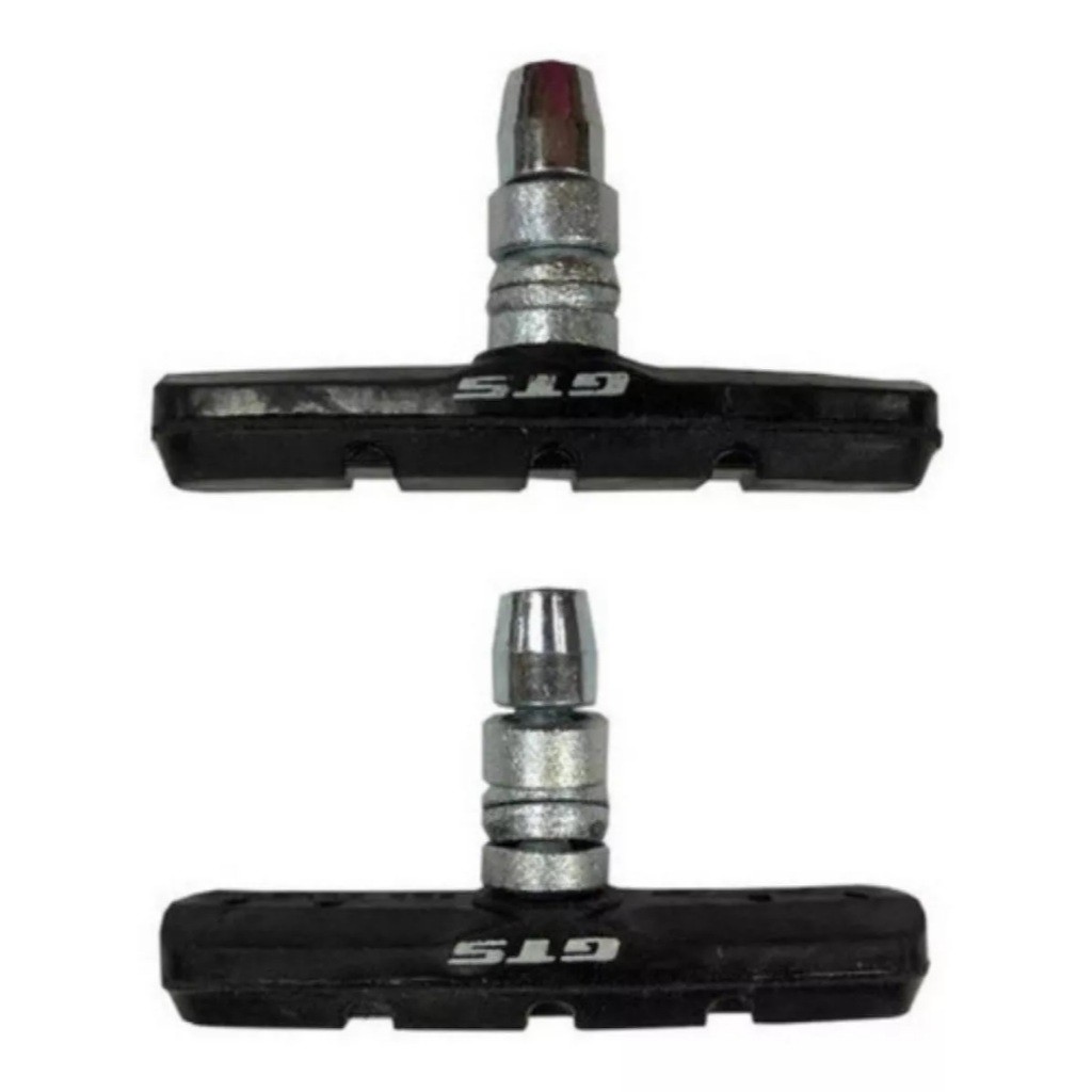 Detalhes do 2 Pares Sapata Freio Gts Bicicleta Bike V-brake Orbital 70mm
