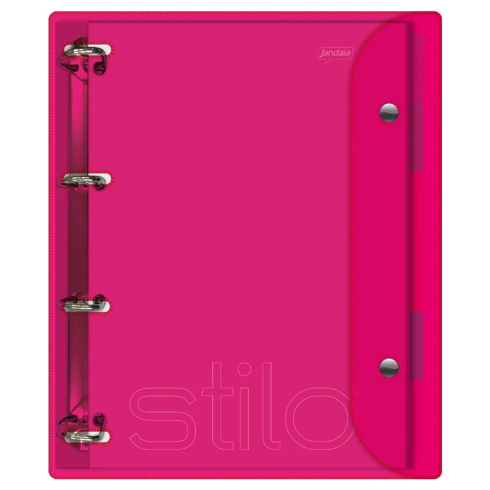 Caderno Argolado Rosa Cristal Neon 200 Folhas Stilo em Oferta na Shopee