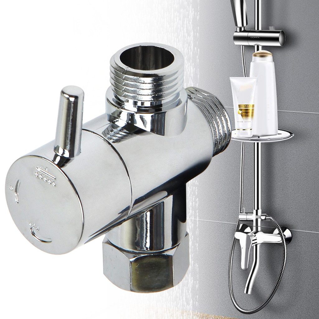 Válvula Desviadora De Cabeça De Chuveiro , De Distribuição De Água De Três Vias G1/2in ABS De 3 , Adaptador T