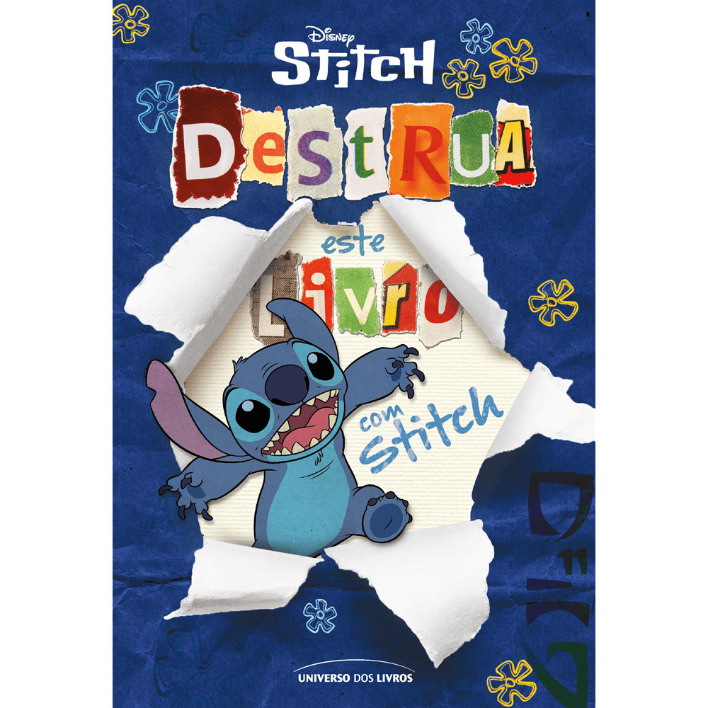 Livro - Destrua este livro com Stitch - Disney - Editora Universo dos Livros - ISBN 9786556098098