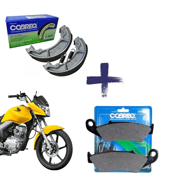 Pastilhas Dianteira + Lona Traseira CG 125 150 TITAN FAN CARGO