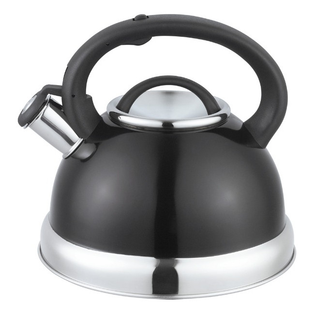 Unitermi Chaleira Inox Com Apito 3l Fogão Gás Elétrico Vitrocerâmicos Cor Preto em Oferta na Shopee