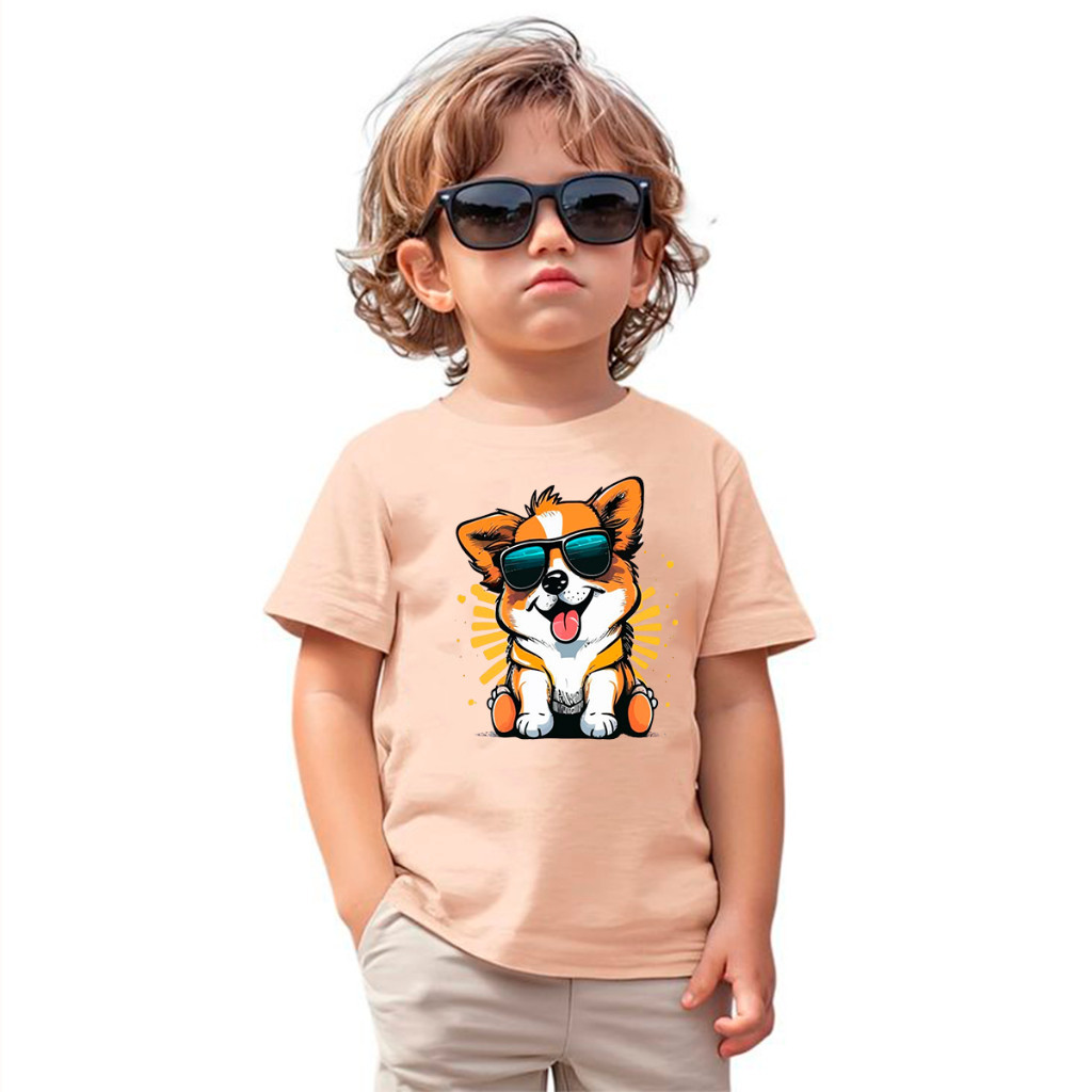Camiseta Tshirt Infantil Criança Juvenil Bebê Unissex Algodão100% Passeio Casual Cachorro Estilo premium Premium Top Top