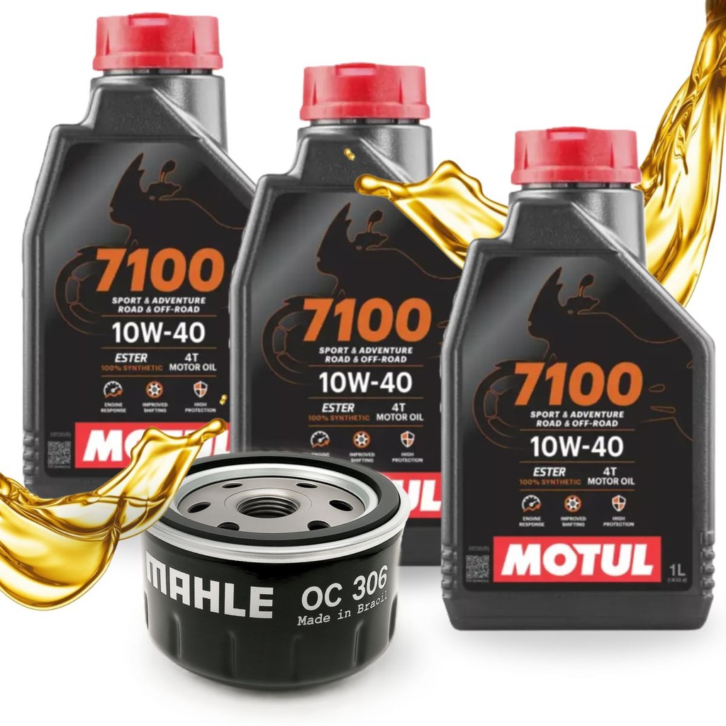 Troca de Óleo P/ Bmw F700 Gs F750 Gs F800 Gs F850 Gs Motul 7100 10w40 + Filtro em Oferta na Shopee