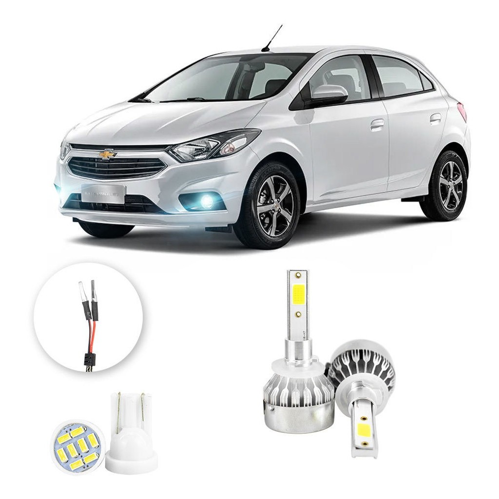 Farol de Neblina Milha Led Chevrolet Onix 2012 A 2020 20000lm em Oferta na Shopee