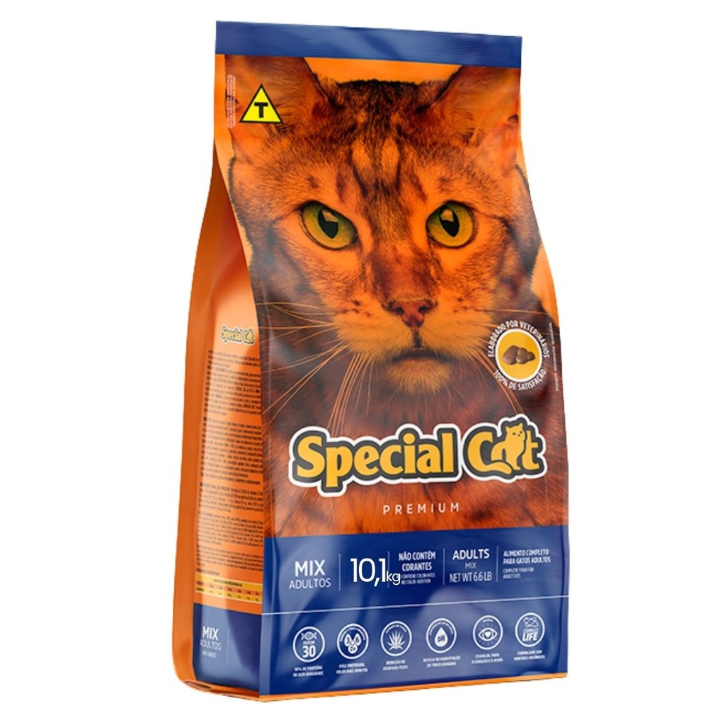 Special Cat Mix Adultos Premium- 10,1Kg em Oferta na Shopee
