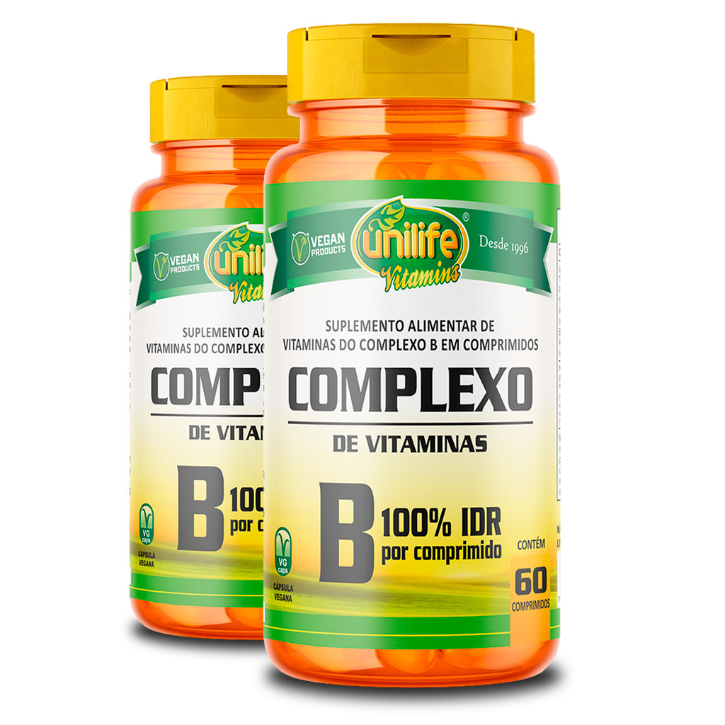 Kit 2 Complexo B 60 Cápsulas Unilife em Oferta na Shopee