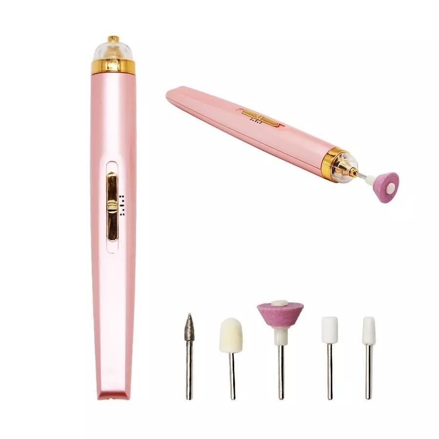 Lixadeira De Unha Alicate de unha Remover 5 em 1 Manicure Cutícula Portátil Recarregável  Nails