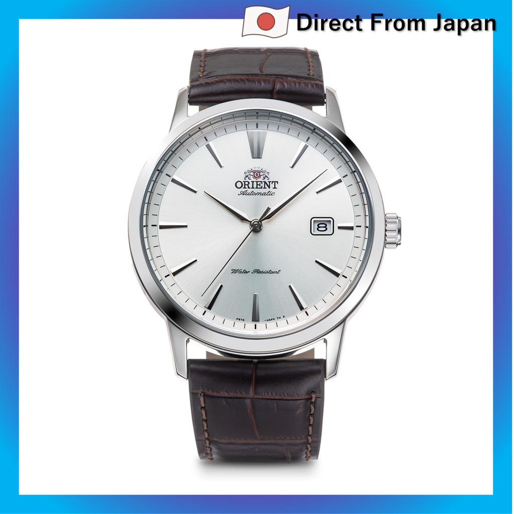 Relógio automático masculino Orient RN-AC0F07S, branco e prateado, com garantia do fabricante japonês