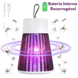Luminária Led Mosquiteiro Bateria Interna Sem Radiação Armadilha De Insetos Repelente Eletrônico UV em Oferta na Shopee