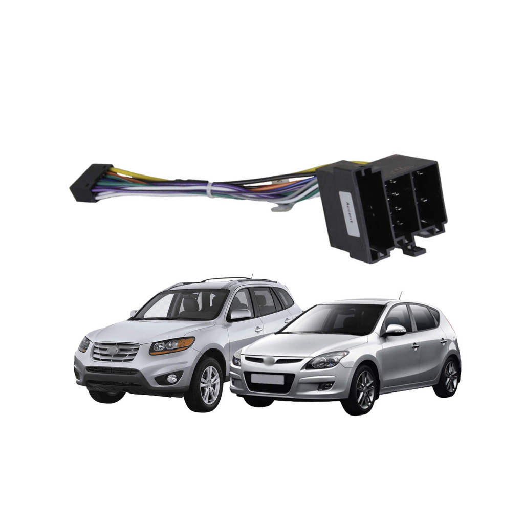 Chicote de Ligação Android Plug and Play Hyundai i30 Santa Fe 2009 a 2012 Expex - EXC HY-106 em Oferta na Shopee
