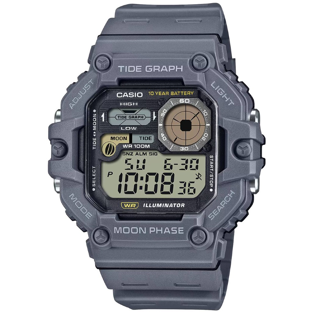 Relógio Casio WS-1700H-8AVDF Gráfico de Marés em Oferta na Shopee