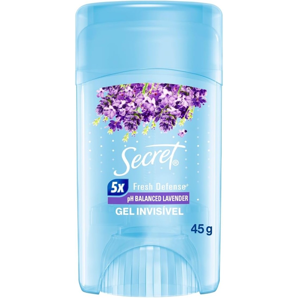 Desodorante Antitranspirante Secret Em Gel Lavender Com 45g em Oferta na Shopee