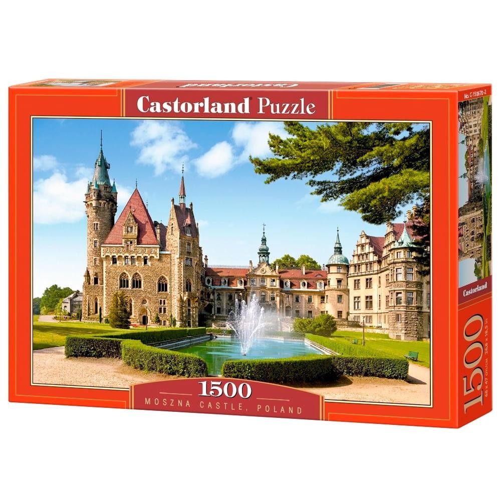 Puzzle 1500 Peças Castelo Moszna - Polonia - Castorland Importado 1506702 em Oferta na Shopee