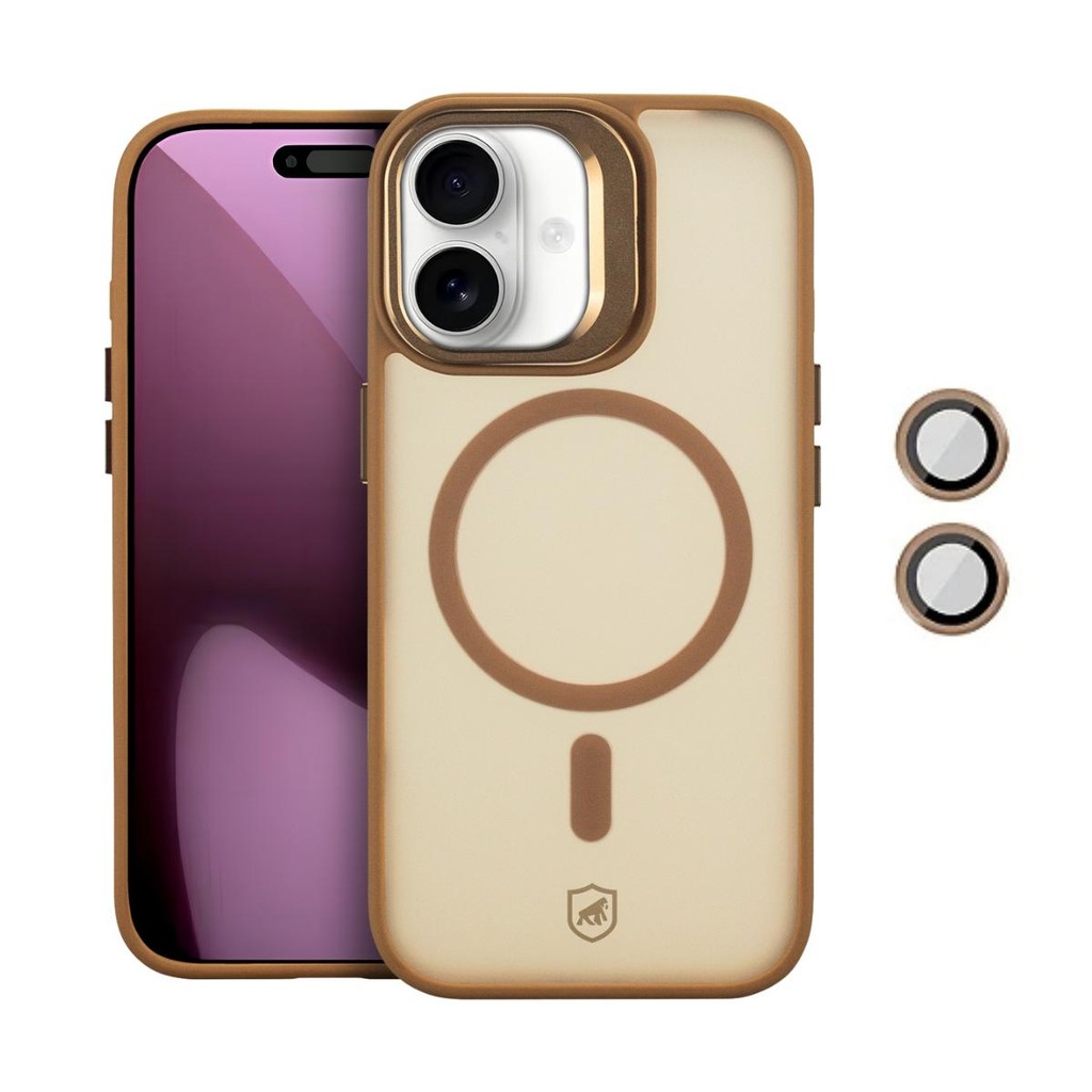 Capa case capinha para iPhone 17 - MagSafe Titanium Desert - Gshield em Oferta na Shopee