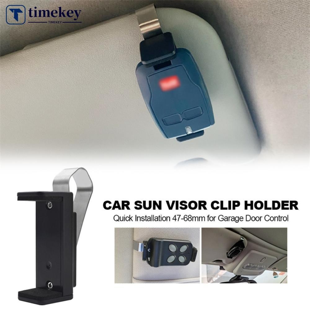 TIMEKEY Clipe De Viseira Solar Para Carro , Porta Remota , Chaveiro , Abridor De Barreira , Instalação Rápida , 45-67mm 