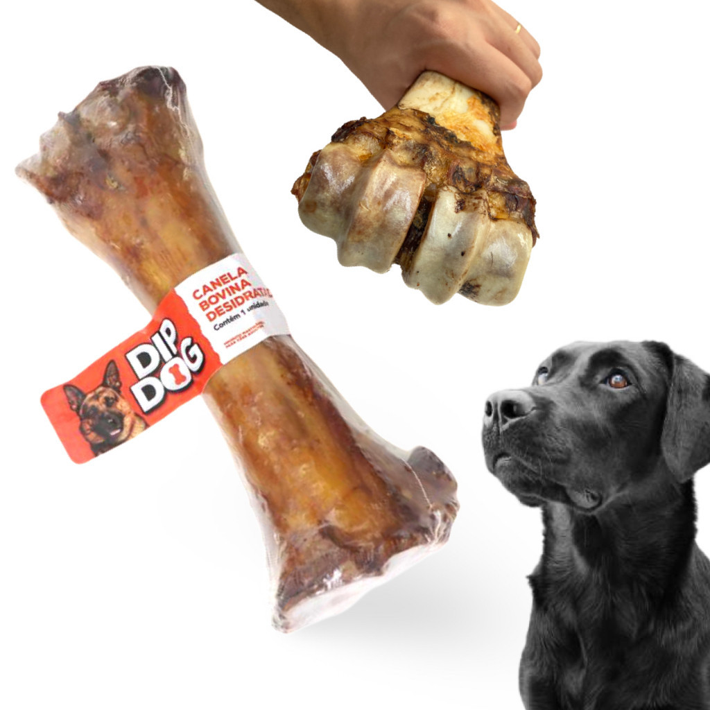 Petisco para Cachorro Osso mordedor pet 100% natural Canela bovina desidratada