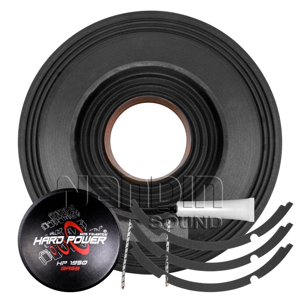 KIT REPARO ALTO FALANTE HARD POWER HP 1950 BASS 15 POLEGADAS ORIGINAL