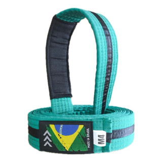 Faixa JiuJitsu Fita Preta E Ponta Preta Com Acabamento Reforçado E Firmeza no Uso