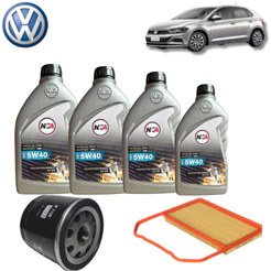 KIT TROCA DE ÓLEO 5W40 + FILTROS VW (POLO 1.0 3CIL 2021)