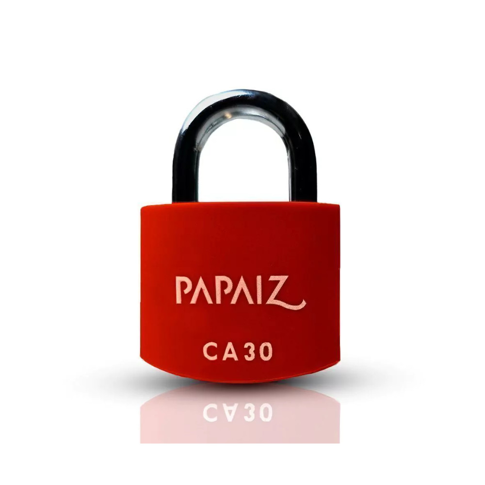 Cadeado em Alumínio de 30mm CA30 Vermelho