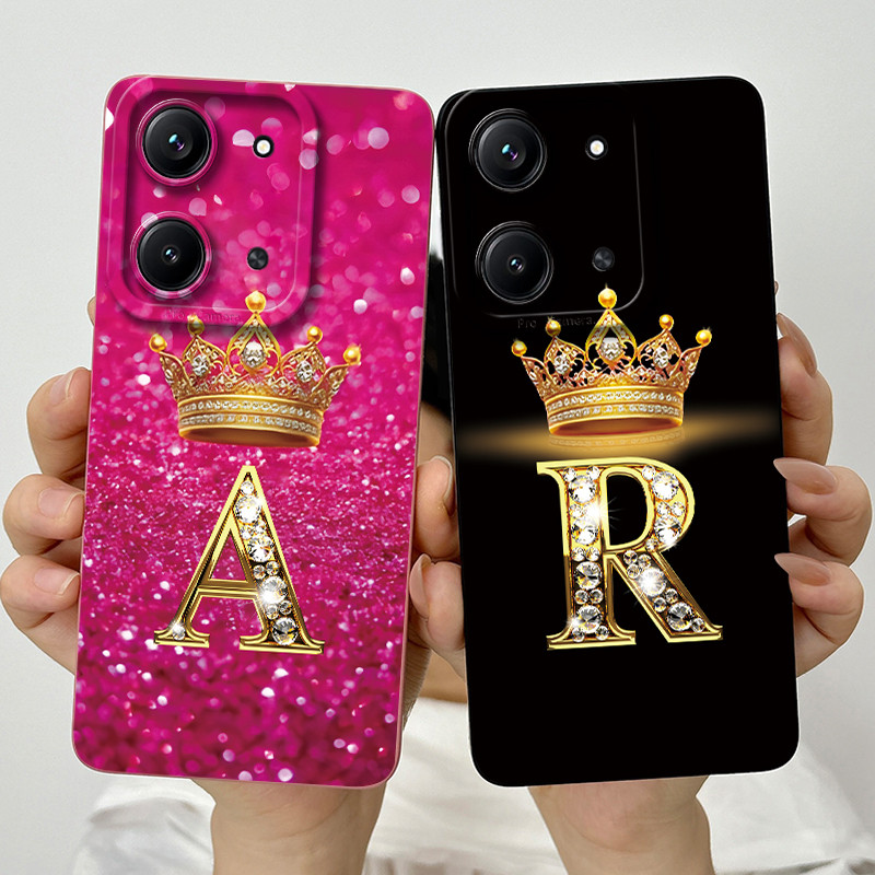 Para Xiaomi Poco C85 Moda Letra Inicial Casal Caso De Telefone PocoC85 C 85 4G S