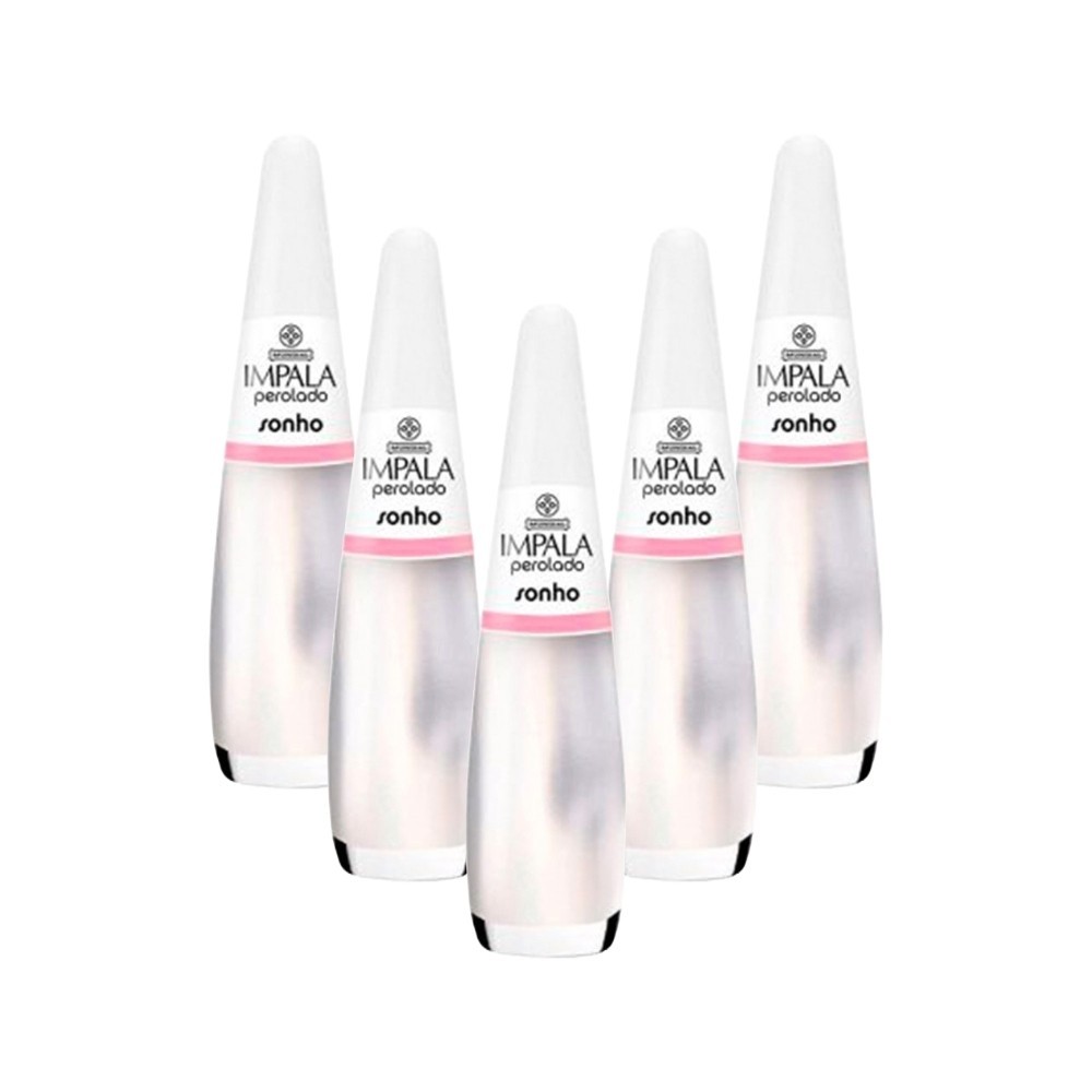 Kit Esmaltes Impala Perolado Sonho (5 unidades) em Oferta na Shopee