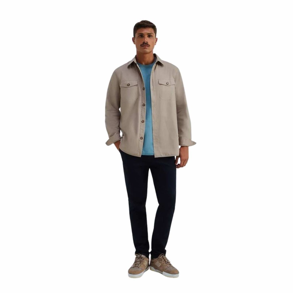 Calça de sarja slim masculina bolso faca marca hering