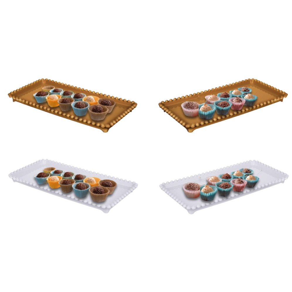 10 Bandeja 24x12 Porta doces e decoração - Aniversario e Eventos em Oferta na Shopee