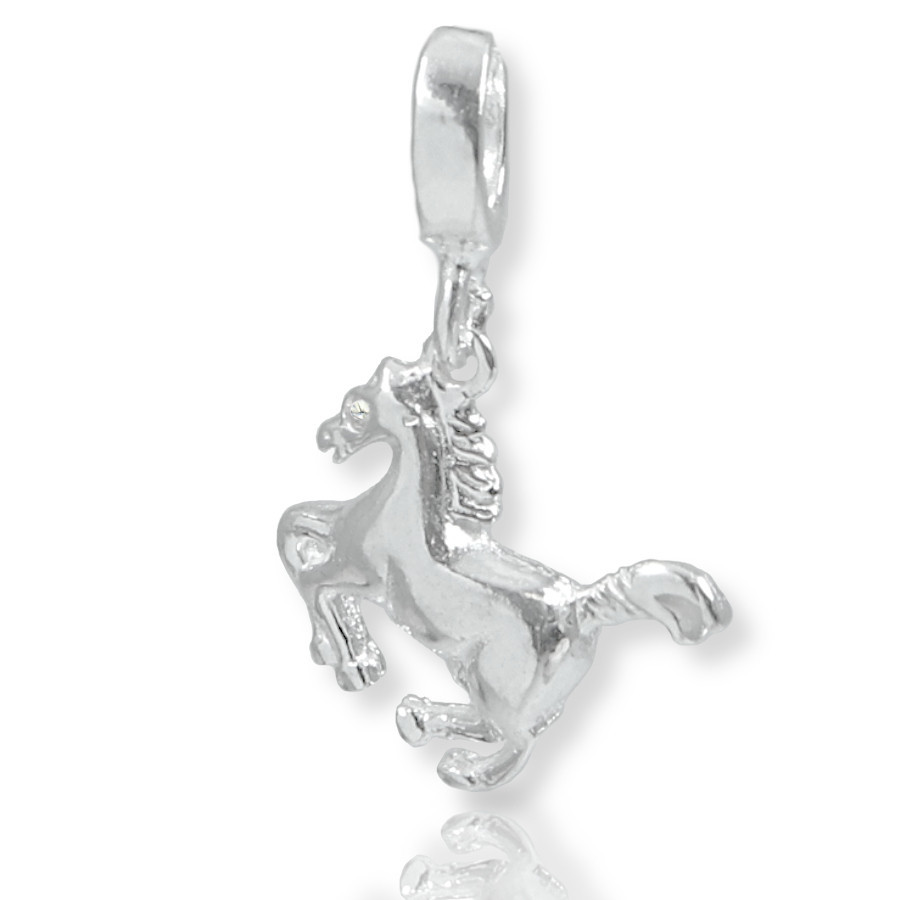 Berloque Charms Pingente Cavalo Prata Legitima Delicado