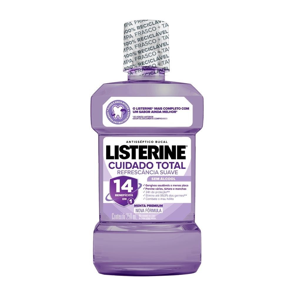 Enxaguante Bucal Listerine Cuidado Total Zero 250ml em Oferta na Shopee