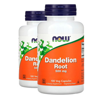 Kit 2x Raiz Dente Leão 500mg Now Foods 100 Veg Caps Importado/Made in Usa em Oferta na Shopee