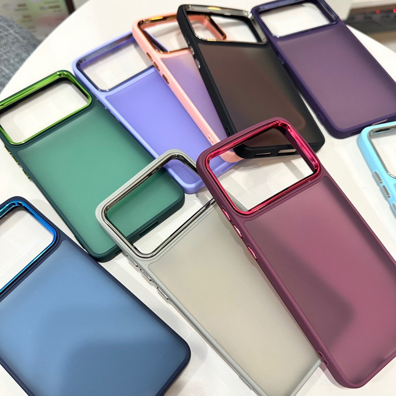 Capa case SPACE Acrílico Fosca Anti Impacto  Para  Xiaomi Poco X6 pro com borda 