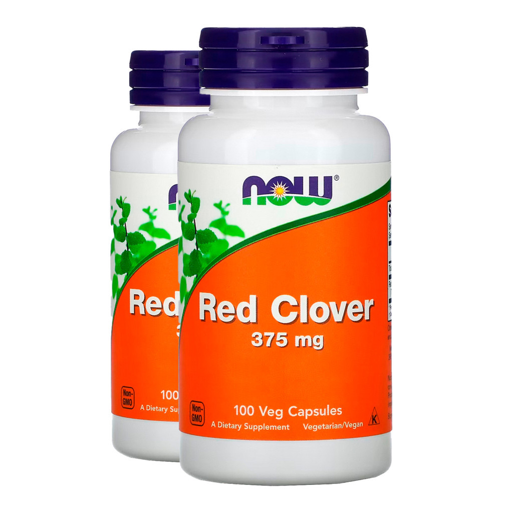 Kit 2x Trevo Vermelho 375mg Now Foods 100 Veg Caps Importado/Made in Usa em Oferta na Shopee