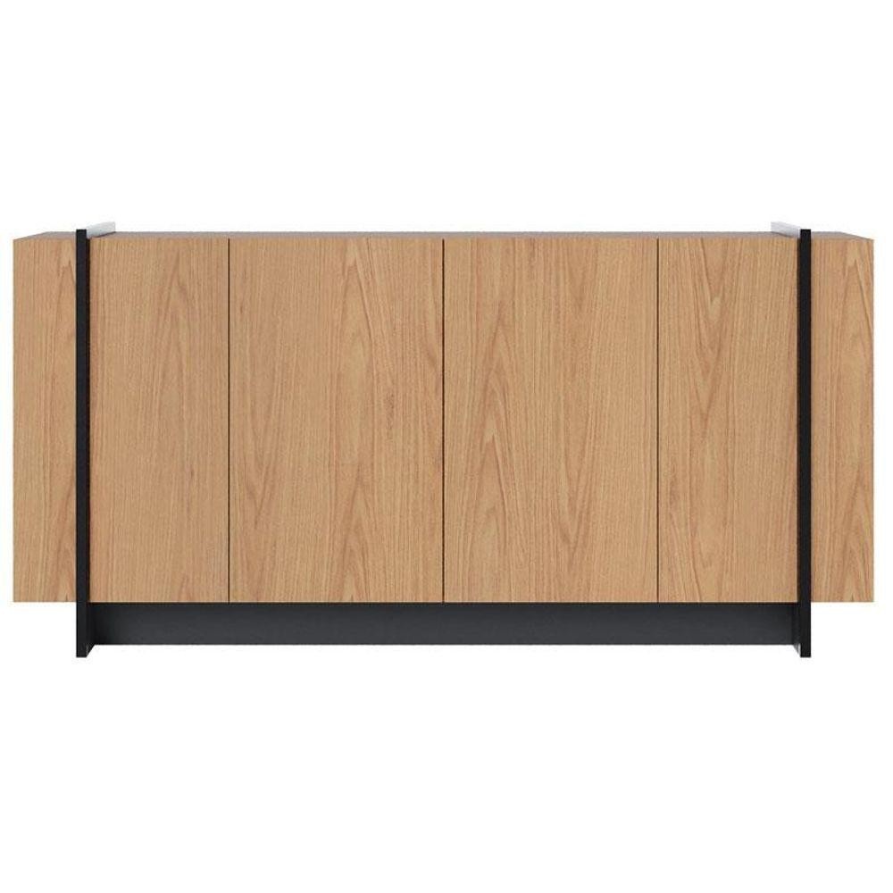 Aparador Para Sala Buffet Copacabana Freijó Preto Acetinado- Colibri em Oferta na Shopee