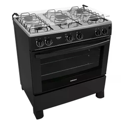 Fogão 5 Bocas a Gás Itatiaia Star New Forno 88L Preto Bivolt