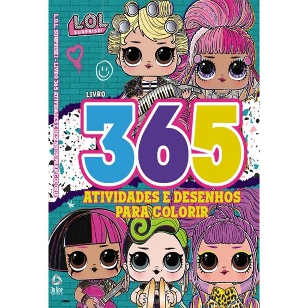 LOL Surprise Livro 365 Atividades e Desenhos para Colorir em Oferta na Shopee