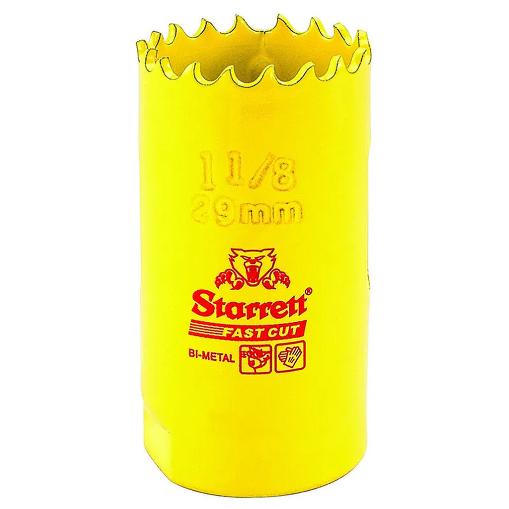 Serra Copo Fast Cut 29mm Starrett 1.1/8" Bi-Metal FCH0118-G em Oferta na Shopee