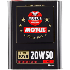 Óleo Para Motor De Carro Clássico Motul Classic 20w-50 2l