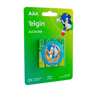 Pilha Alcalina Aaa Elgin LR03A 1,5v Alta durabilidade Cartela 4 Unidades Kit em Oferta na Shopee