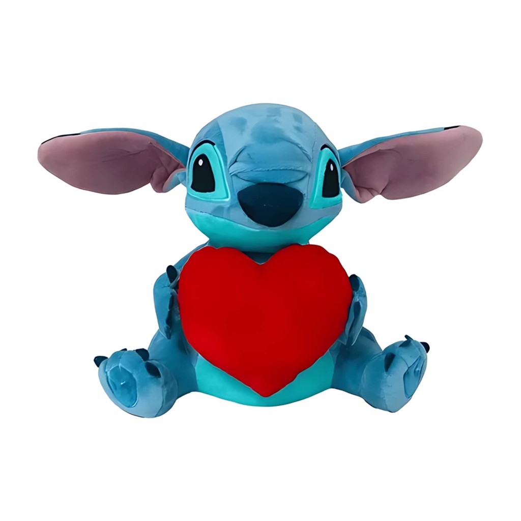 Pelúcia Stitch Coração com Luz e Som 30cm Multikids - BR1513 em Oferta na Shopee