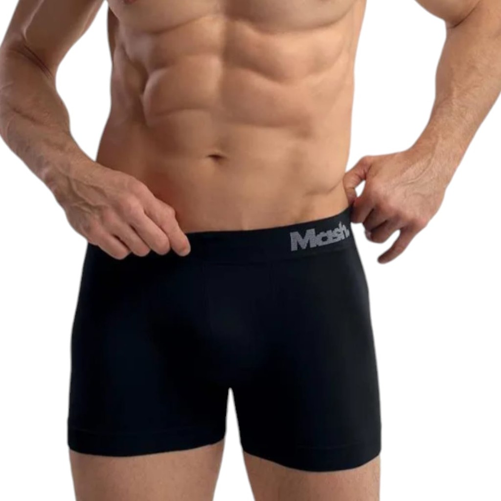 KIT 2 CUECAS BOXER MICROFIBRA SEM COSTURA MASH Ref:711.02