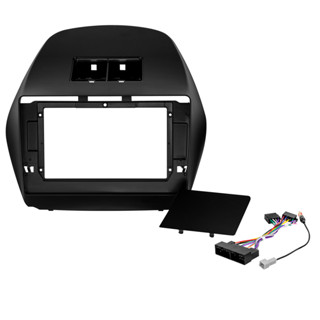 Kit Moldura Painel 10 Pol IX-35 2010 2011 2012 2013 2014 2015 2016 2017 2 Din Preto Chicote Som Plug Antena em Oferta na Shopee